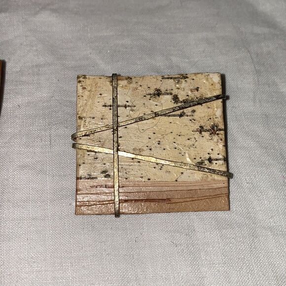 BIRCH BARK Brooches/Pins-Lot of 2 - Picture 3 of 5